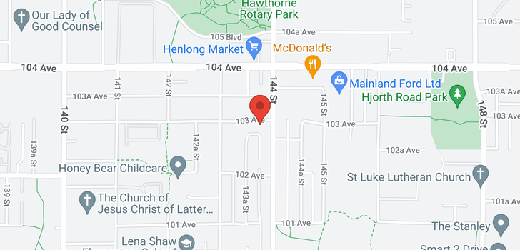 map of 13 14388 103 AVENUE